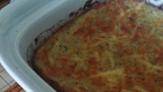 Souflé ecológico de folhas e queijo - muito nutritivo