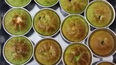 Bolinho assado de espinafre