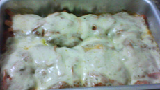 Bife à parmegiana diferente