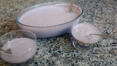 Mousse de suco de uva integral