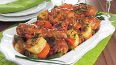 Coxa e sobrecoxa na panela de pressão