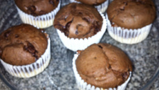 Muffins de chocolate e laranja