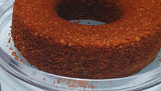 Bolo de laranja e aveia 