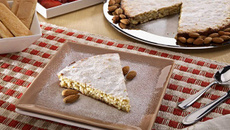 Torta de arroz Urbano e amêndoas