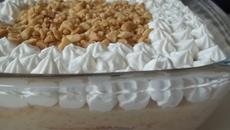 Pavê de doce de leite e amendoim