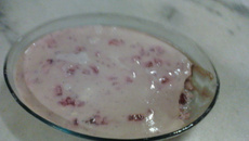 Delícia cremosa de morango