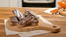 Barra de cereal com chocolate