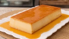 Pudim de padaria sem leite condensado tamanho família