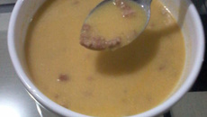 Creme de milho com calabresa