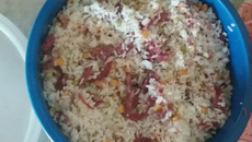 Risoto de carne-seca