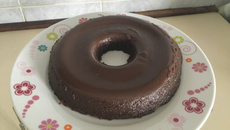 Pudim de chocolate de micro-ondas