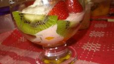 Frozen iogurte de morango