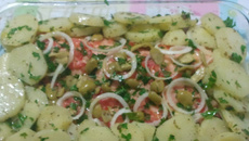 Salmão com batatas