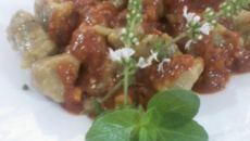 Nhoque funcional de abóbora e biomassa