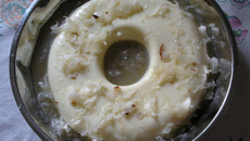 Pudim de geladeira com nozes