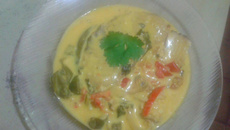 Peixe cação com leite de coco