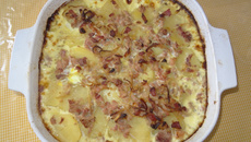 Torta de batata com atum