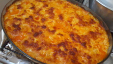 Frango desfiado ao creme de milho