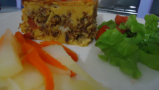 Torta salgada de carne de sol