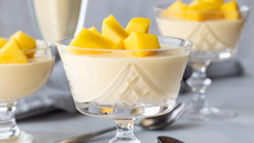 Mousse de manga gostosa e cremosa