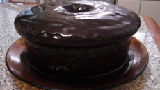 Bolo de banana no liquidificador