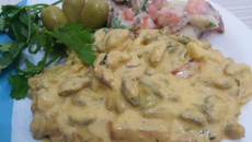 Sururu a quatro queijos