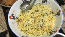 Talharim à carbonara