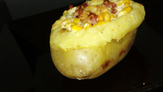 Batata recheada prática