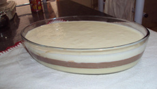 Sorvete creme tricolor