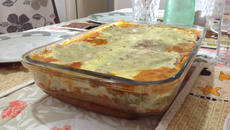 Lasanha de panqueca da Angel