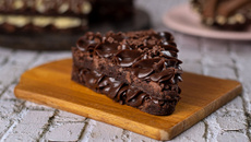 Brownie recheado fit