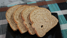 Pão 100% integral sem açúcar