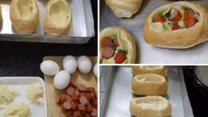 Omelete no pão francês