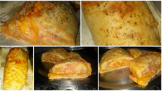 Pão enrolado e recheado fácil