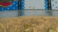 Macarrão de panela de presão com carne moída