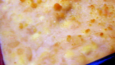 Purê de cará com bacon