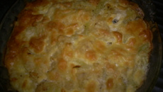 Souflé de couve-flor ao molho branco e queijo