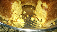 Bolo de milho sem ovos