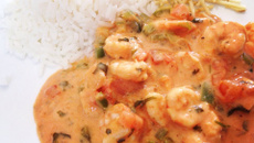 Estrogonofe de camarão