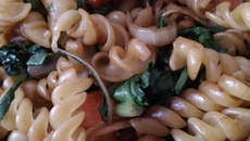 Macarrão com Taioba