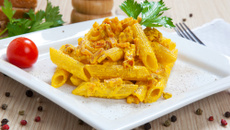 Macarrão especial com açafrão