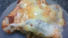 Lasanha com massa de pastel