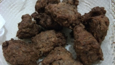 Bolinho de feijão e carne