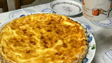 Torta empadão queijo minas