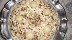 Bolo bombom de chocolate branco