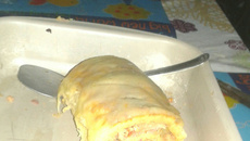 Rocambole salgado sem farinha