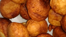 Bolinho de chuva com banana