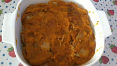 Lagarto com molho de cenoura