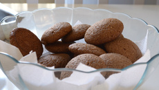 Biscoito de aveia e chocolate