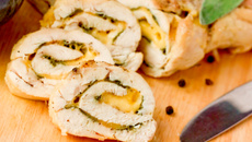 Filé de frango recheado